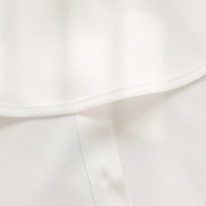 Pétale Faux Col Détachable Front Tie Flower Shirts Blanc Faux Chemisier Vintage Col pour Femmes Filles Favoris image 6