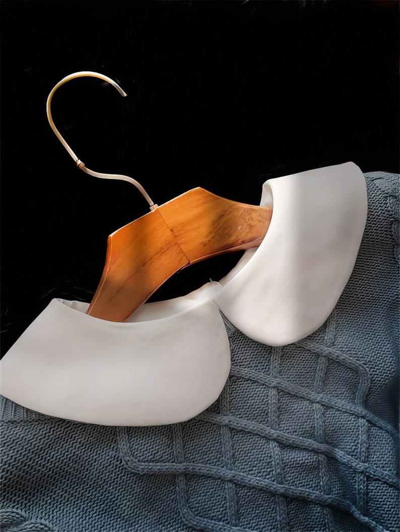 Elegant Fake Chiffon Collar, Versatile Lace Trim Decorative Stand Collar Detachable Lace Trim Inner Shirt Collar, Free Size zdjęcie 1