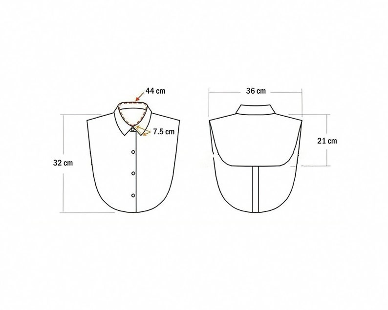 Petal Fake Collar Detachable Front Tie Flower Shirts White False Vintage Blouse Collar for Women Girls Favors image 8