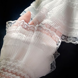 Gants avec fausses manches polyvalents, faux gant avec bordure en dentelle, à la mode et confortable image 1