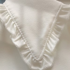 Frauen Fake Kragen abnehmbare Front Krawatte Shirts Weiß Falsche Vintage Bluse Kragen für Frauen Mädchen Favors Bild 3