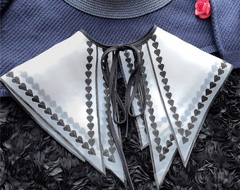 Fake Collar Detachable Front Tie Shirts White False Vintage Versatile Blouse Collar for Women Girls Favors
