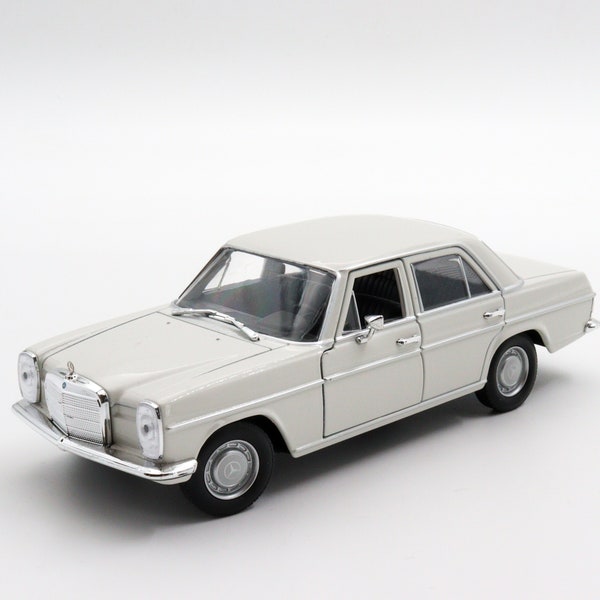 Welly Mercedes Benz 220 Model Car|Vintage Model Collectible Car|Old Classic White Metal Model Toy|Scale 1/24 Diecast Car Collection for Men