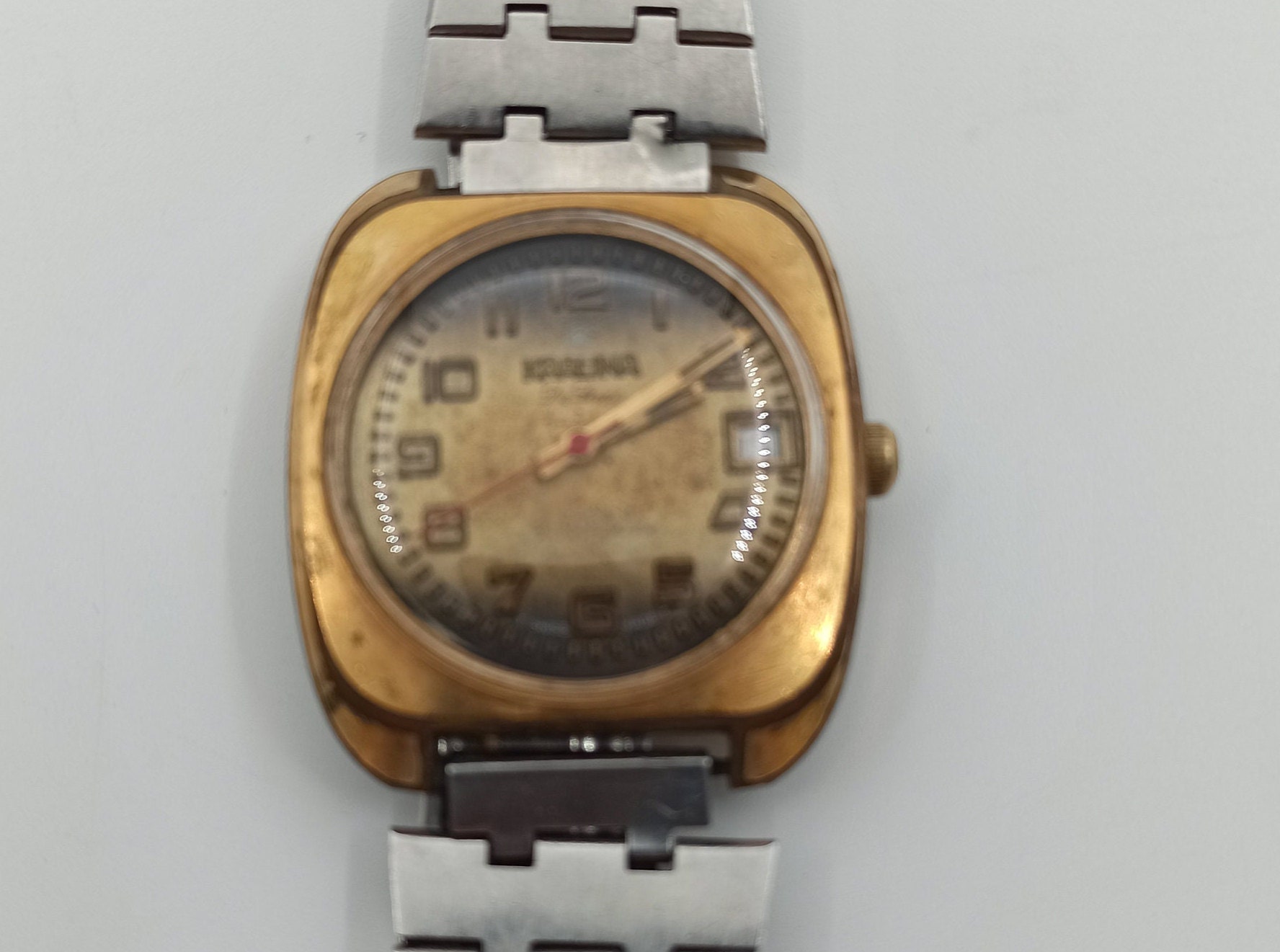 Vintage Kralina Automatic Watch: Swiss Made Stainless Steel Wristwatch