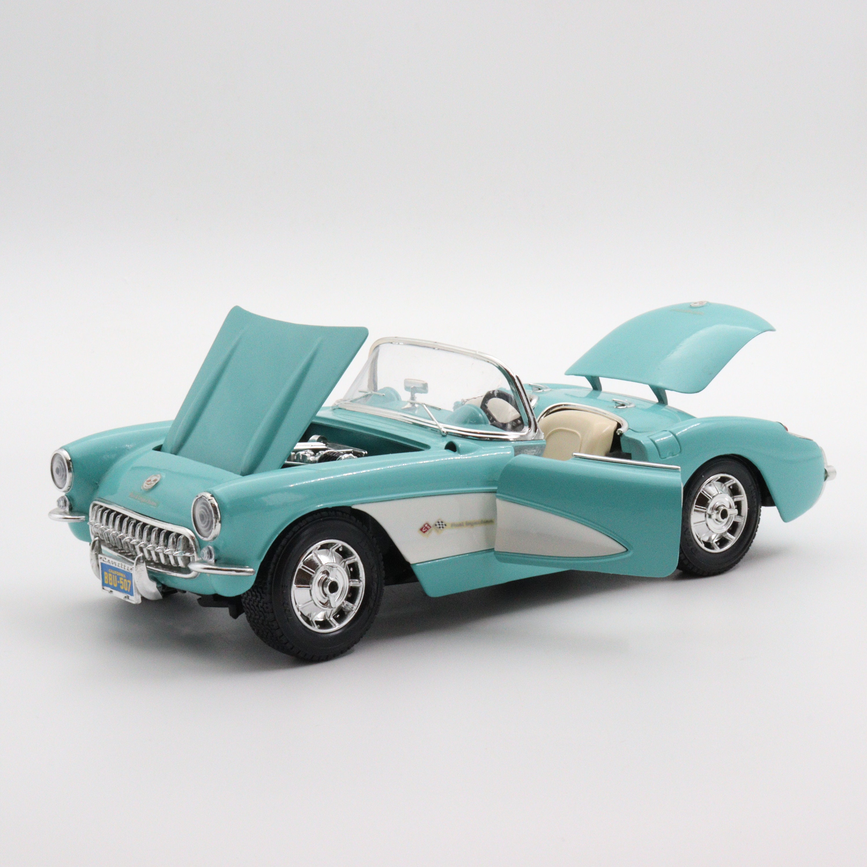 Maisto 1957 Chevrolet Corvette|nostalgic Vintage Model Car