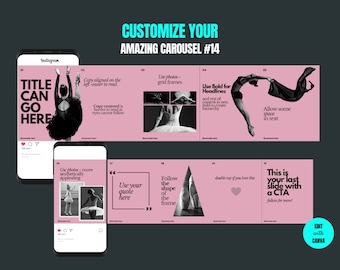 10 Slide Fully Customizable Instagram Carousel