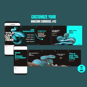 10 Slide Fully Customizable Instagram Carousel