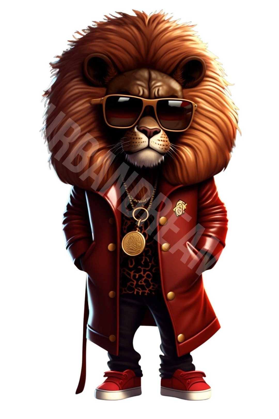 Streetwear Lion Png. Colorful Graffiti Png Design Shirts and ...