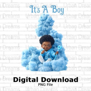 Gender reveal baby announcement baby shower, perfect for shirts and banners, It&#39;s A Boy HD PNG, Digital Download
