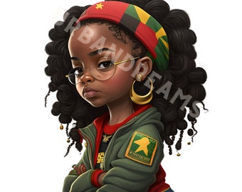 Juneteenth SVG, Beautiful Black Girl, African American Pride Png, Juneteenth Red Green Gold Clipart, Juneteenth T-Shirt Digital Art PNG file