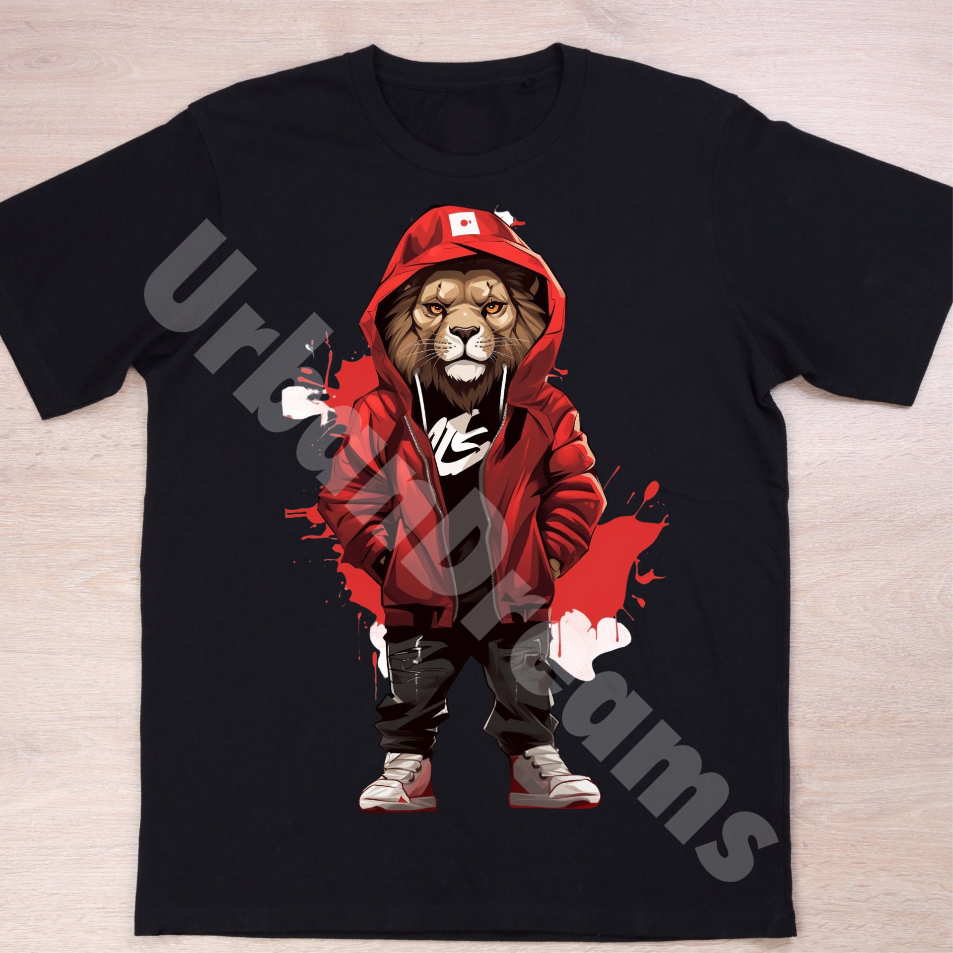 Streetwear Lion Png. Colorful Graffiti Png Design Shirts and - Etsy