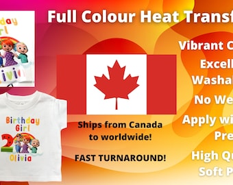 VIBRANT COLOURS Heat Transfer DTF Direct to Film Heat Transfers | Custom Shirts | Shirt Printing | Canada Heat Transfers