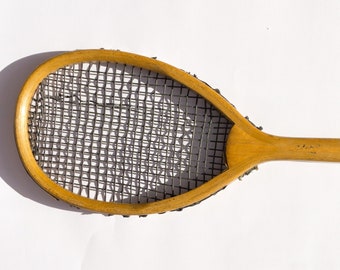 Tilt Head Royal (Real) Tennis Racket by T. A. J. Harris of London