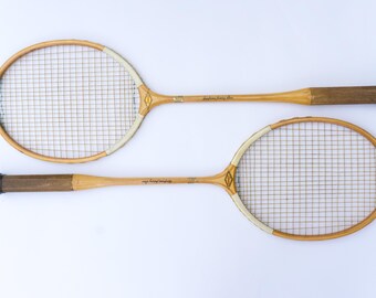Paire de raquettes de badminton vintage - L'ateliershop