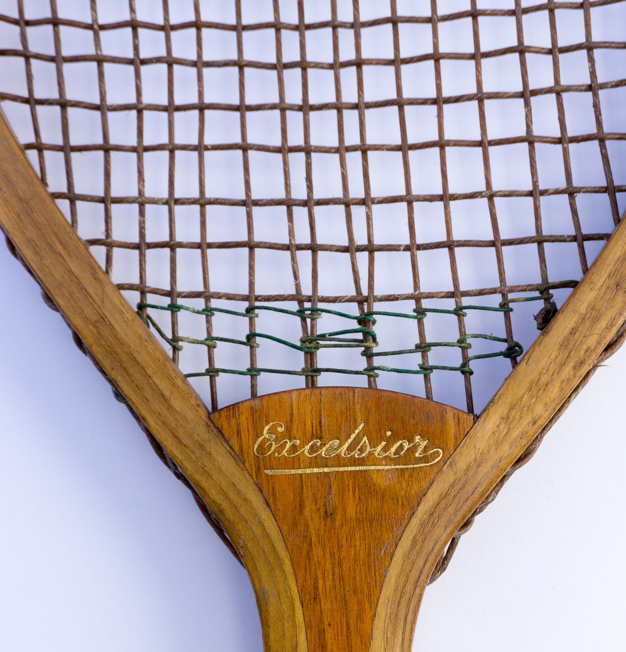 Unique Excelsior Lopsided Tilt Head Antique Tennis Racket With Fishtail ...