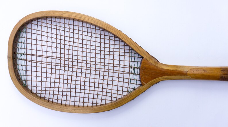 Unique Excelsior Lopsided Tilt Head Antique Tennis Racket With Fishtail ...