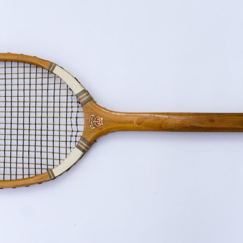 All Wood Racket Wood Tennis Racket - Etsy