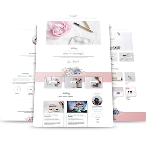Luisa Romantic Multipurpose WooCommerce Divi Child Theme | Divi Theme | Wordpress Theme | Romantic Theme | Romantic Divi Theme
