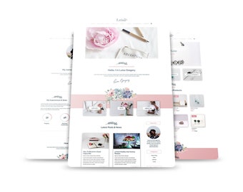 Luisa Romantic Multipurpose WooCommerce Divi Child Theme | Divi Theme | Wordpress Theme | Romantic Theme | Romantic Divi Theme