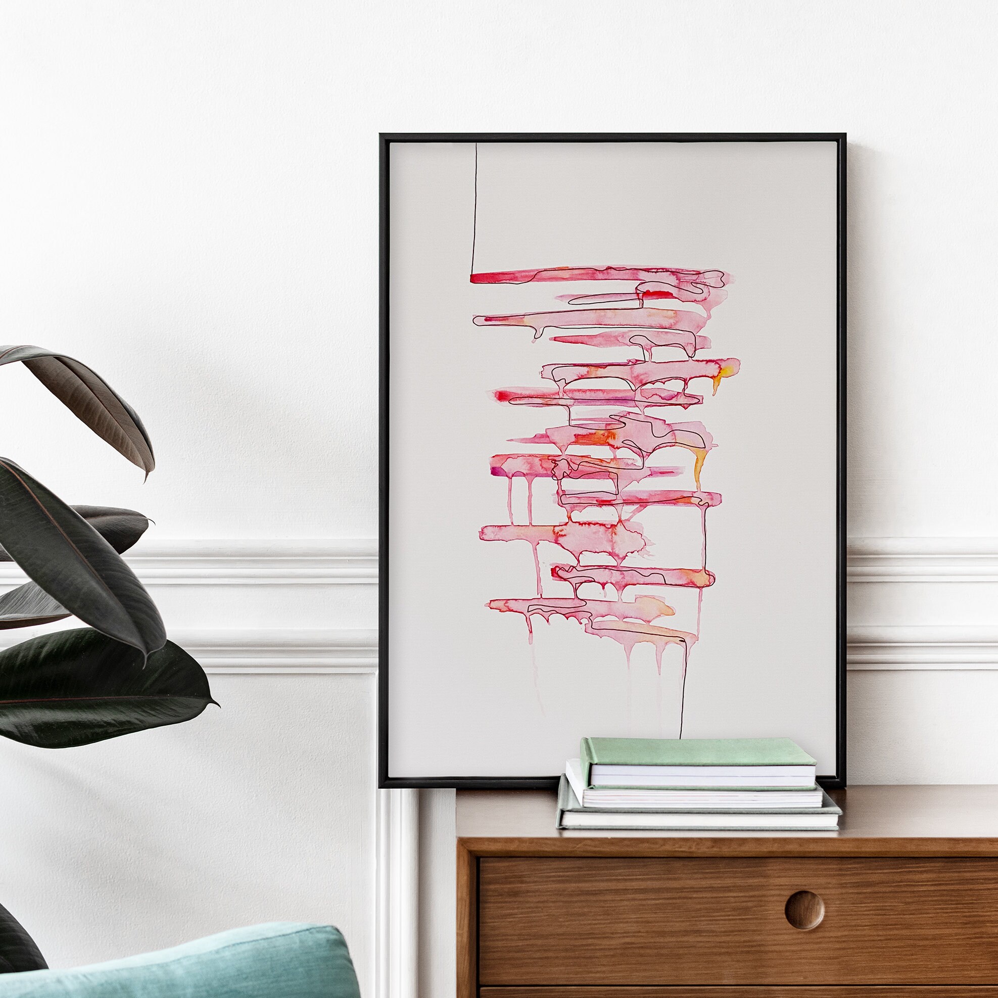 Coulis d'amour - Aquarelle A3