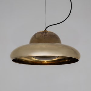Brass Fior di Loto Pendant Lamp by Afra & Tobia Scarpa for Flos 1960s / Vintage Mid Century Italian Lighting image 1