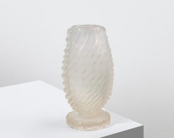 ArtDeco Barovier & Toso Murano Glass Small Vase 1930s / Rare Antique Mother-of-pearl Glass Vase