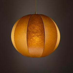 Large Cocoon Resin Lamp 1960s / Iconic Italian Midcentury Modern Pendant Light