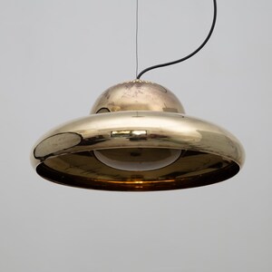 Brass Fior di Loto Pendant Lamp by Afra & Tobia Scarpa for Flos 1960s / Vintage Mid Century Italian Lighting image 4