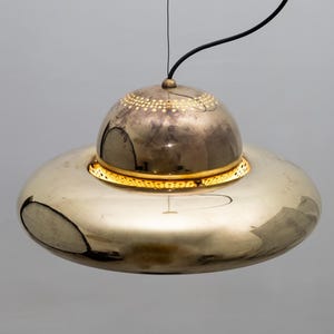 Brass Fior di Loto Pendant Lamp by Afra & Tobia Scarpa for Flos 1960s / Vintage Mid Century Italian Lighting image 7