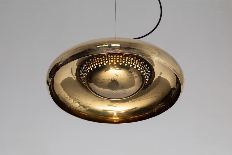 Brass Fior di Loto Pendant Lamp by Afra & Tobia Scarpa for Flos 1960s / Vintage Mid Century Italian Lighting image 6