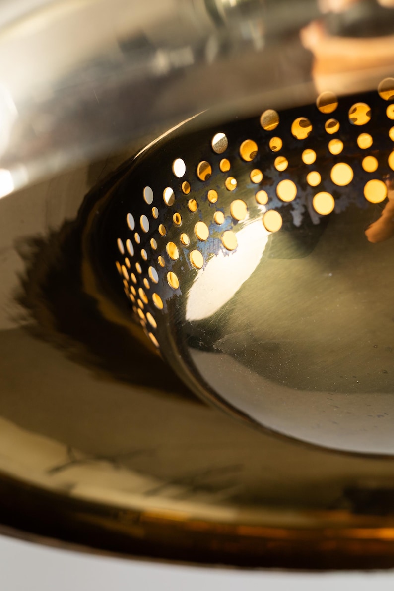Brass Fior di Loto Pendant Lamp by Afra & Tobia Scarpa for Flos 1960s / Vintage Mid Century Italian Lighting image 9