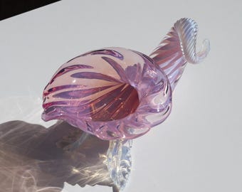 ヴィンテージ ムラーノ ガラス アルキメデ セグソ ピンク オパリン 貝