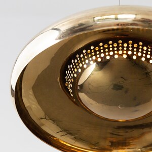 Brass Fior di Loto Pendant Lamp by Afra & Tobia Scarpa for Flos 1960s / Vintage Mid Century Italian Lighting image 3