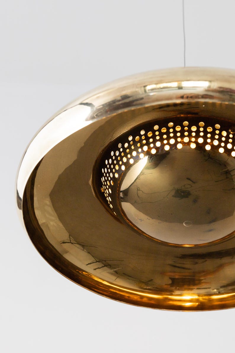 Brass Fior di Loto Pendant Lamp by Afra & Tobia Scarpa for Flos 1960s / Vintage Mid Century Italian Lighting image 3