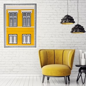 Vibrant YELLOW CARIBBEAN ARCHITECTURE, Instant Digital Download Image, Original Artist Wall Art, Photography, Photography, Travel, Colorful