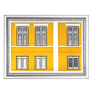 Vibrant YELLOW CARIBBEAN ARCHITECTURE, Instant Digital Download Image, Original Artist Wall Art, Photography, Photography, Travel, Colorful