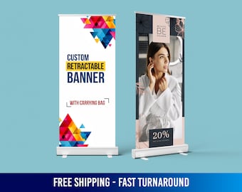 Retractable Banner, Adjustable banners, Pop up banner, Roll up banner, Promotional Banner