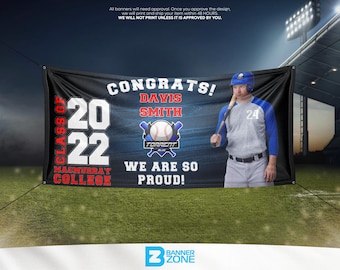 College Graduation Custom Vinyl Banner, Event backdrop, Celebration banner, Custom Backdrop, Class of 2023 Banner, Vinyl Banners