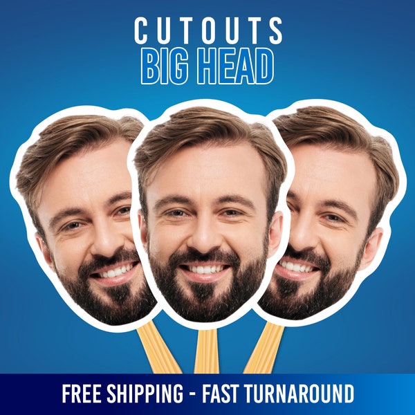 Custom Face Cutouts on Sticks Etsy