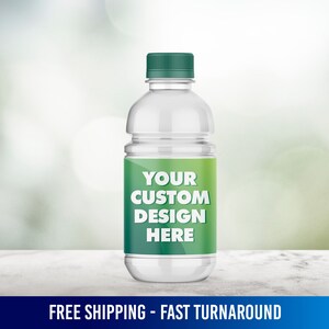 Happy Birthday Label, Water Labels, Water Bottle Labels, Waterproof Labels
