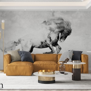 artistic painting horse picture wallpaper / peel and stick wallpaper vinyl wallpaper wallpaper room