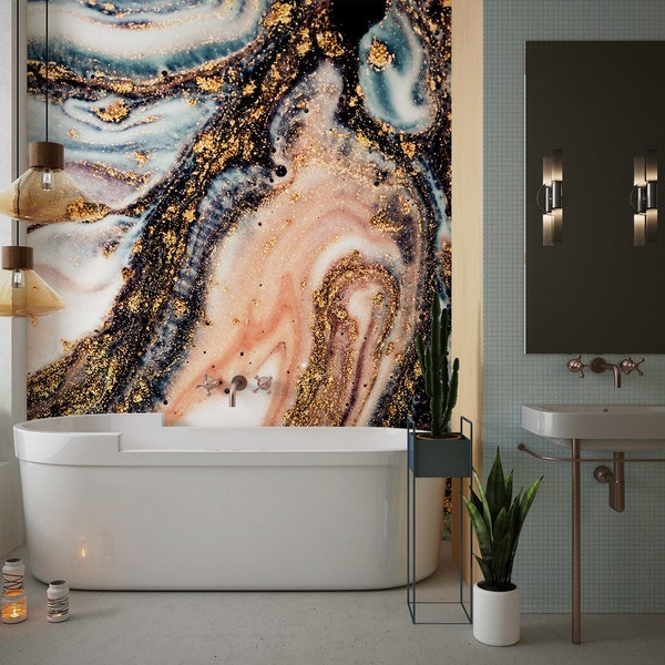 Mirror Peel and Stick Wallpaper Etsy