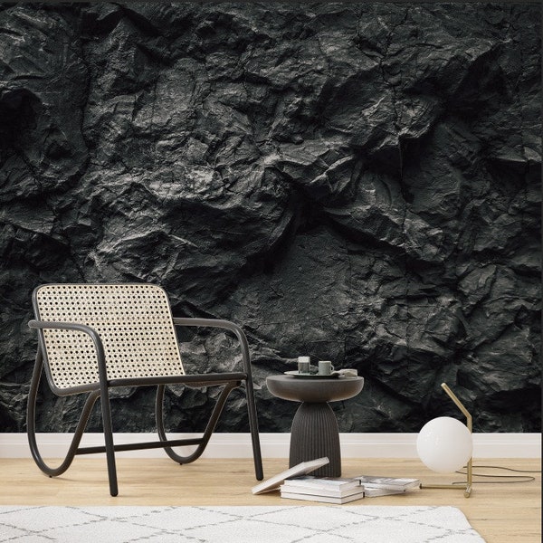 Stone Texture And Background. Rock Texture 3D Digital Print Wallpaper/peel and stick wallpaper vinyl wallpaper wallpaper room