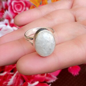 Moonstone Ring, 925 Sterling Silver Ring, Gemstone Ring, Handmade Ring, Lovely Ring, Pretty Ring, Gift For Her, Popular Ring, Statement Ring