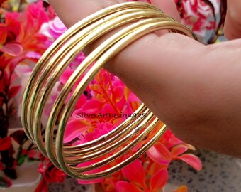 05 set of Bangle - Solid 100% Brass, Beautiful Bangle, 05 Set of Bracelet, Handmade Bracelet, Latest Design Bracelet, Special Health Benefit