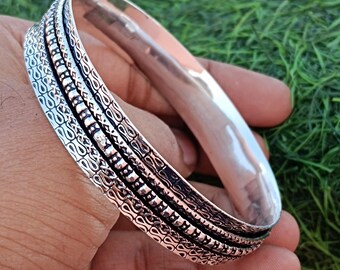 Spinner Bracelet, 925 Sterling Silver, Beautiful Design Silver Bracelet, Handmade Designer Bracelet, Handmade Dainty Bengal, Gift For Her