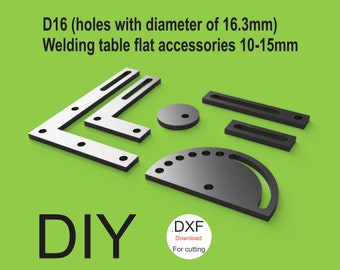D16 Welding table flat accessories 10-15mm plans