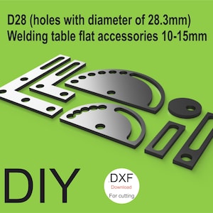 D28 Welding table flat accessories 10-15mm plans