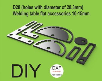 D28 Welding table flat accessories 10-15mm plans