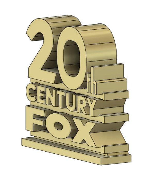 20th Century Fox Logo and Base by Brushiefy, Download free STL model